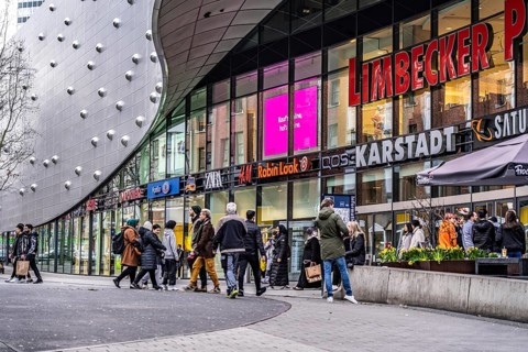 Galeria Kaufhof department stores' in Essen city centre, in the Limbecker Platz shopping centre, is