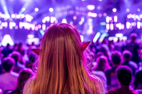 Gamescom, the world's largest trade fair for video and computer games, game character actors,