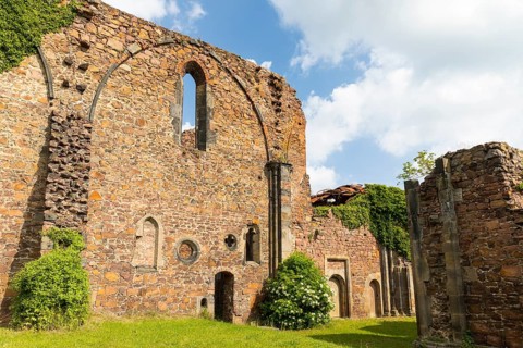Holy Cross monastery ruins, Meissen, Saxony, Germany, Europe