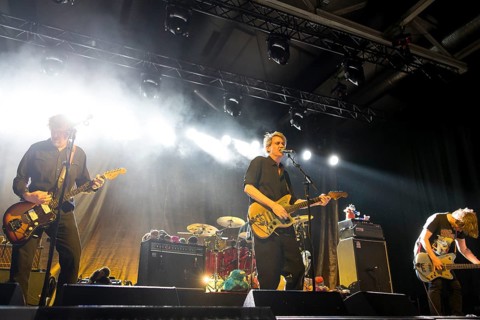 Dirk von Lowtzow (singer and guitarist), Arne Zank (drummer) and Jan Müller (bassist) from