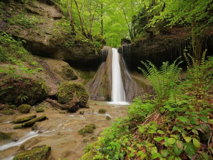 Schwarzenbach Waterfall, Baar, Canton Zug, Switzerland, Europe