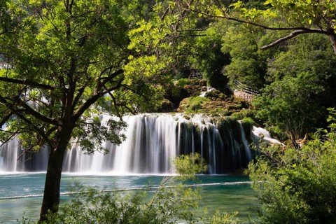 The Croatian Krka National Park consists of a 45-kilometre stretch of the Krka River between Knin