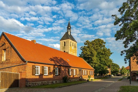 The church in Buch, a district of Tangermünde, Saxony-Anhalt, Germany, Europe