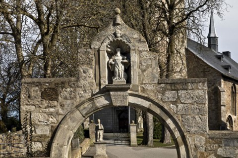 Arch of St Benedict, Collegiate Church of St Peter and St Paul, Obermarsberg, Marsberg, Sauerland,