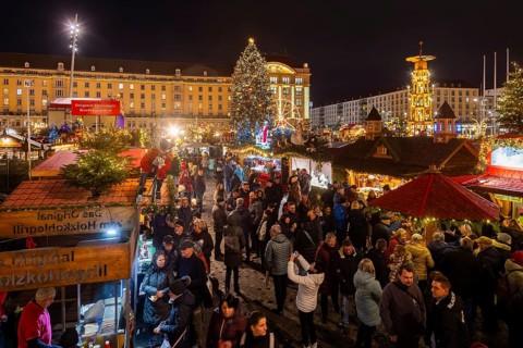 The Dresden Striezelmarkt is a Christmas market in Dresden. It has been held in Advent since 1434,