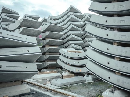 Tubbing segments for Brenner Base Tunnel, Zinzendorf, Tyrol, Austria, Europe
