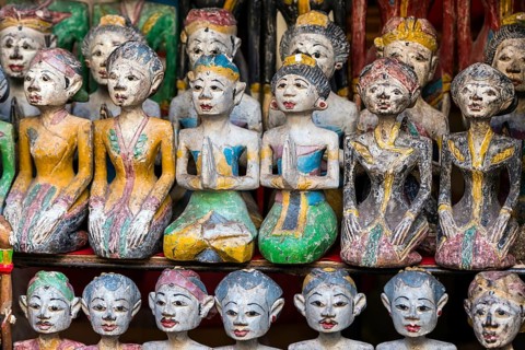Wooden figures on a market, art, art market, Hinduism, souvenir, decoration, sculpture, figure,