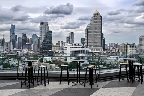 Skyline Lebua im State Tower Hotel, Bangkok, Thailand, Asia