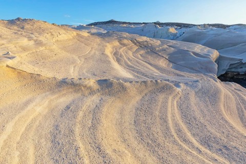 Rock formations, Sarakiniko, Milos Island, Greece, Europe