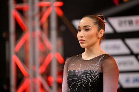 Rose Woo CAN Portrait, Gymnastics, EnBW DTB-Pokal, Porsche-Arena, Stuttgart, Baden-Württemberg,