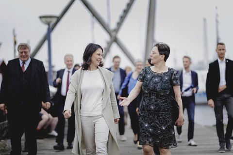 (L-R) Annalena Bärbock (Alliance 90/The Greens), Federal Foreign Minister, and Monika Heinold,