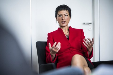 Sahra Wagenknecht is a member of the German Bundestag and founder of the BSW party, pictured here