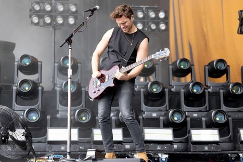 Adenau, Germany, 7 June 2024: Royal Blood (Mike Kerr, vocals, bass) play at Rock am Ring. The