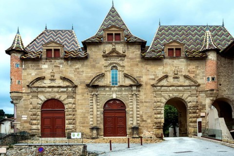 Saint-Antoine l'Abbaye (La Porterie), labeled Les Plus Beaux Villages de France, the entry of the