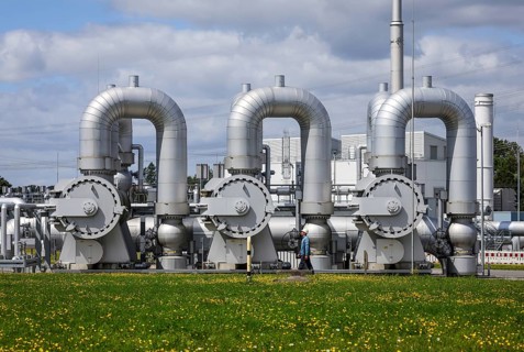 Werne, North Rhine-Westphalia, Germany, compressor station for natural gas and, in future, hydrogen