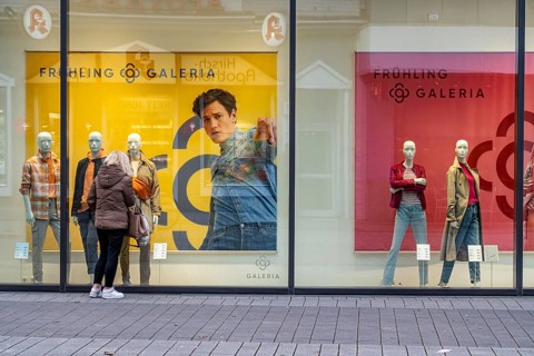 Galeria Kaufhof department stores' in Essen city centre, in the Limbecker Platz shopping centre, is