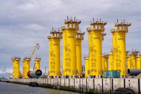 SIF Offshore Foundaitons, production of foundations, monopiles, for offshore wind turbines, the