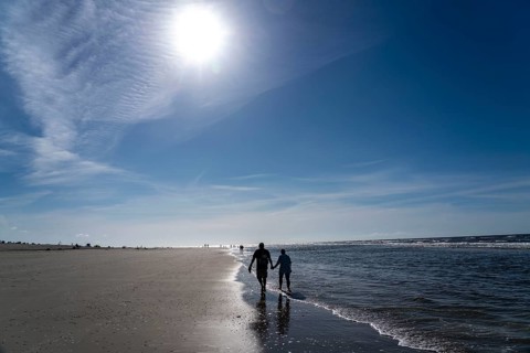 North Sea island of Langeoog, early summer, shortly after the first easing of the lockdown in the