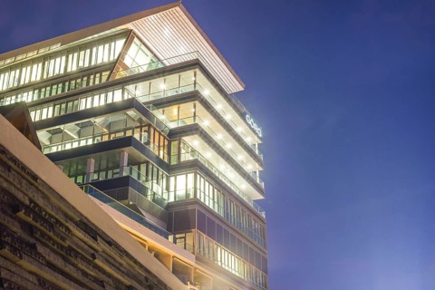 Commercial law firm Görg, at the Lanxess Tower, Deutz, Cologne, North Rhine-Westphalia, Germany,