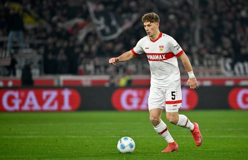 Yannik Keitel VfB Stuttgart (05) Action on the ball MHPArena, MHP Arena Stuttgart,