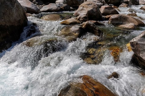 Rocks in the Verzasca River between Lavertezzo and Brione, Verzasca Valley, Valle Verzasca, Canton