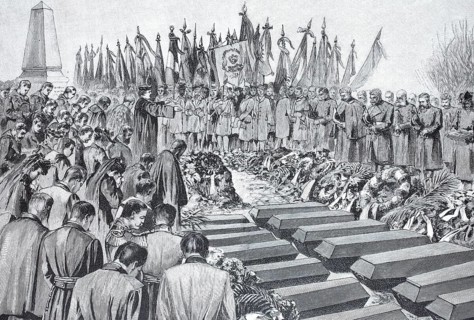 Funeral of the victims of the armoured ship Brandenburg, A serious accident occurred on the