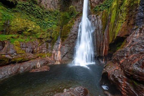 Catarata del Toro waterfall, long exposure, Alajuela province, Costa Rica, Central America