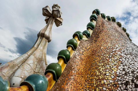 Casa Batlló, Art Nouveau, architect Antoni Gaudi, Barcelona, Catalonia, Spain, Europe