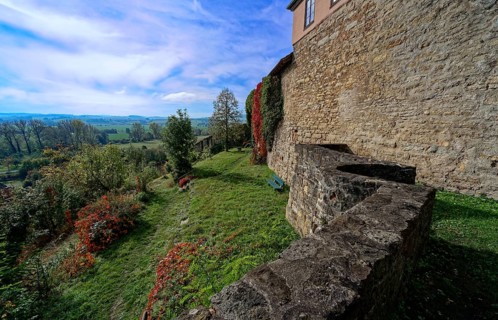 View from Creuzburg Castle. Creuzburg district, Thuringia, Germany, Europe