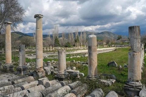 Excavation site site of the ancient city of Aphrodisias, today's city of Geyre, Karacasu, Aydin,