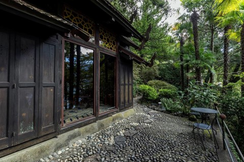 Teahouse, Casa Siamese, Scherrer Park, Parco Scherrer, Morcote, Lake Lugano, Lago di Lugano, Canton
