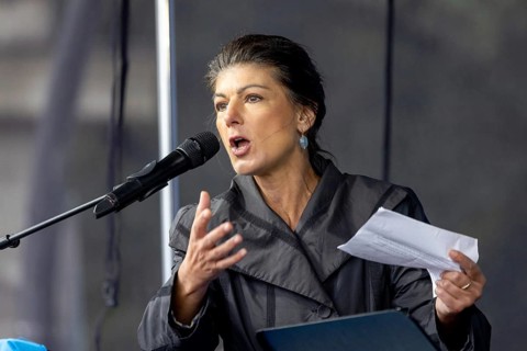 Sahra Wagenknecht, founder of the BSW (Alliance Sahra Wagenknecht, Reason and Justice) at the Die