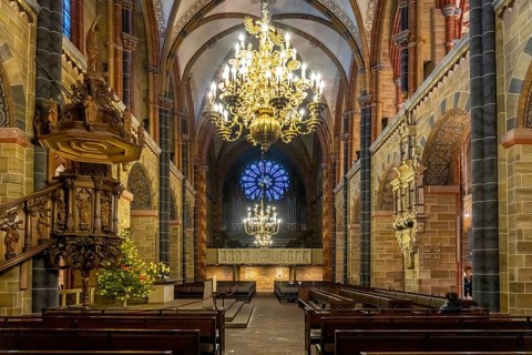 Interior of Bremen's St Peter's Cathedral, Free Hanseatic City of Bremen, Germany, Europe
