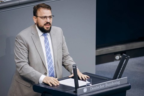 Martin Gassner-Herz, FDP, recorded during a speech on the first consultation of the Federal