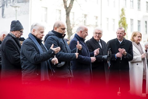 Bogdan Borusewicz (co-founder of Solidarnosc), Kai Wegner (Governing Mayor of Berlin), Frank-Walter
