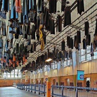 Washing room, changing room, visitor mine, Rammelsberg ore mine, UNESCO World Heritage Site,