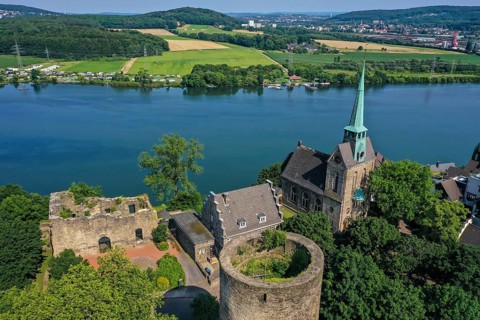 Wetter an der Ruhr, North Rhine-Westphalia, Germany - Town view of Wetter an der Ruhr with Wetter