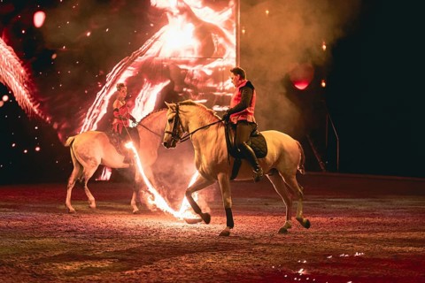 Cavalluna, horse show in the Uber Arena, Berlin, 11.01.2025