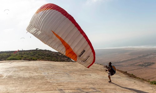 Paragliding, Tamellalt, southern Morocco, north Africa