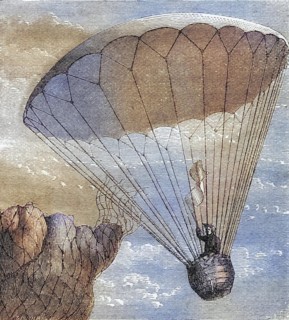Garnerin's Descent in a Parachute 1802 Andre Jacques Garnerin 1769, 1823 French inventor of the