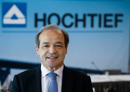 Hochtief CEO Marcelino Fernandez Verdes at the balance sheet press conference, Düsseldorf, North