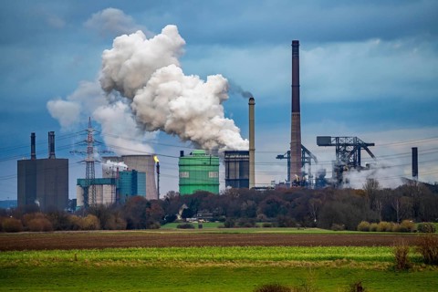 Hüttenwerke Krupp-Mannesmann, HKM in Duisburg-Hüttenheim, 2 blast furnaces, coking plant, quenching
