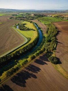 River Unstrut between Wendelstein and memleben, Wendelstein, Saxony-Anhalt, Germany, Europe
