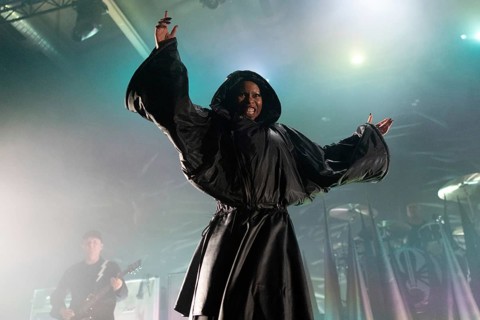 Deborah Anne Dyer aka Skin, singer of Skunk Anansie, live at the Columbiahalle in Berlin on