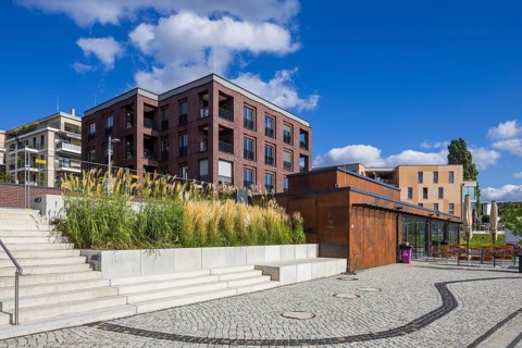 New development area Hafen City, on the site of the old neustädter Elbhafen harbour, Wohnungsbau
