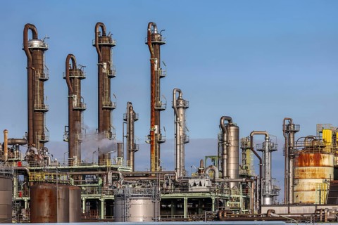 Oberhausen, North Rhine-Westphalia, Germany, industrial plant in the chemical park, OQ Chemicals