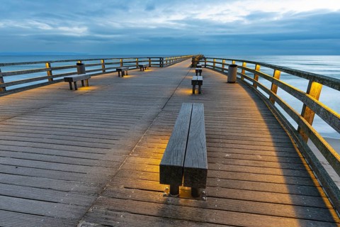 Seebrücke, Seebad Binz, Island of Rügen, Mecklenburg-Vorpommern, Germany, Europe