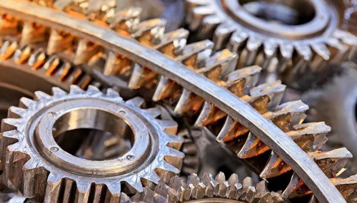 Metal, material, components, gear wheels made of stainless steel
