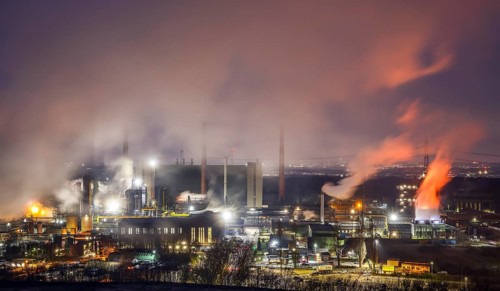 Bottrop, North Rhine-Westphalia, Germany, The Prosper coking plant is one of three operating coking