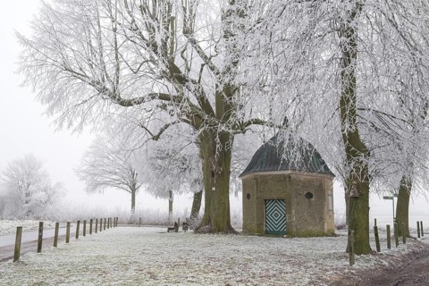 Mountain chapel on the Schöppinger Berg, Schöppingen, Münsterland, North Rhine-Westphalia, Germany,